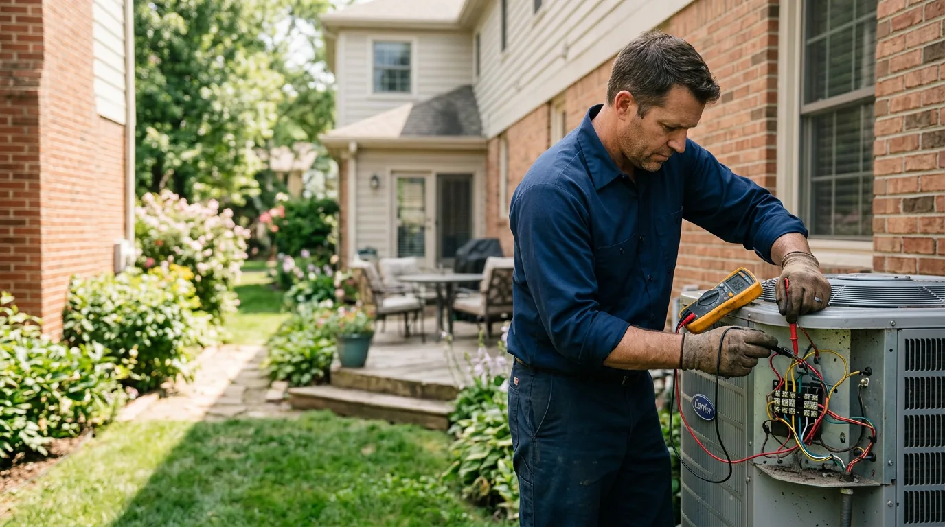 HVAC technician working near Mount Savage, MD